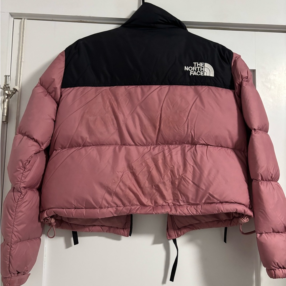 The North Face Women's Nuptse Jacket in Pink and Black